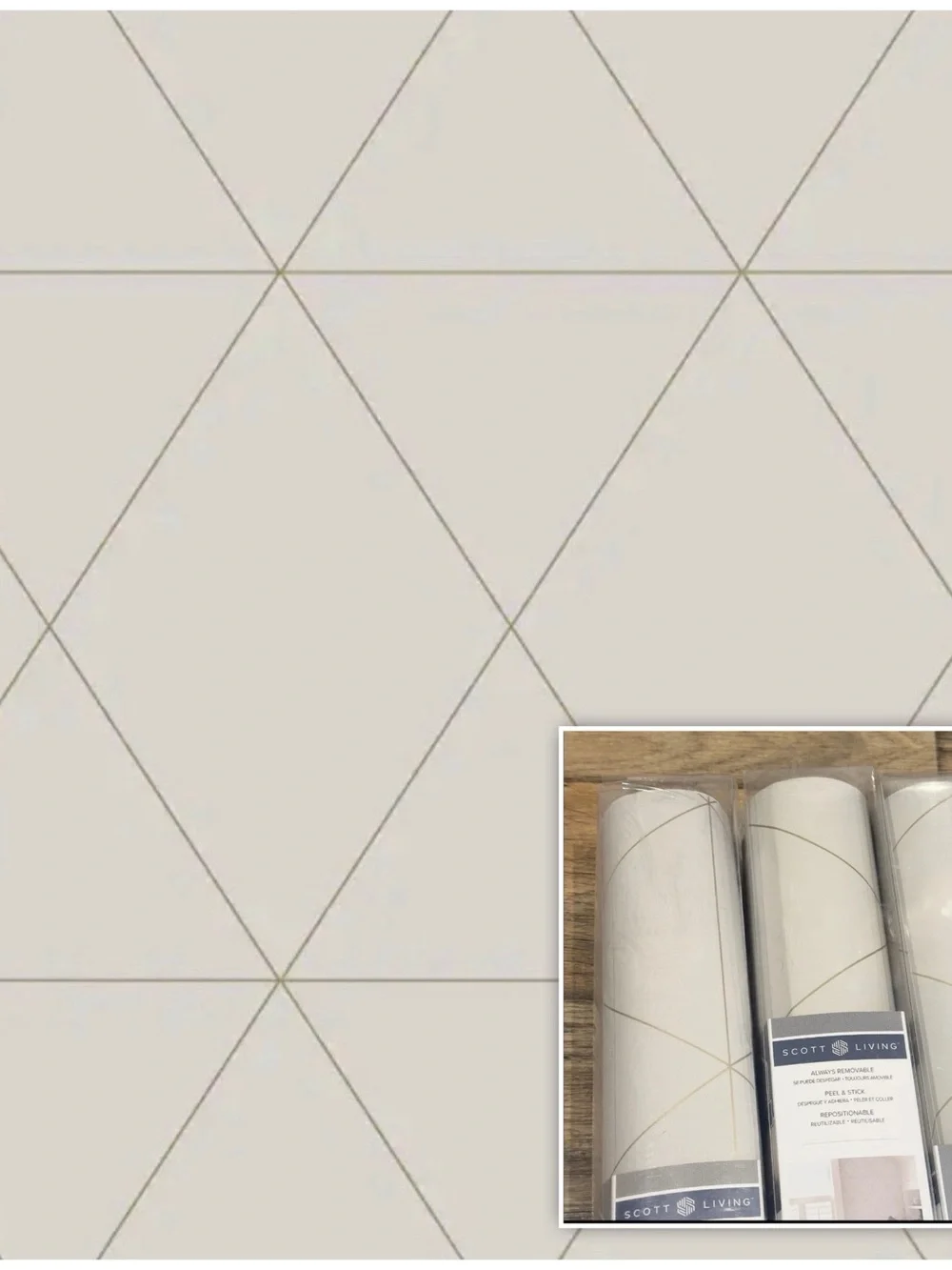 NEW BUNDLE 3 Scott Living Wallpaper NuWallpaper Self Adhesive 20.5in X 18ft